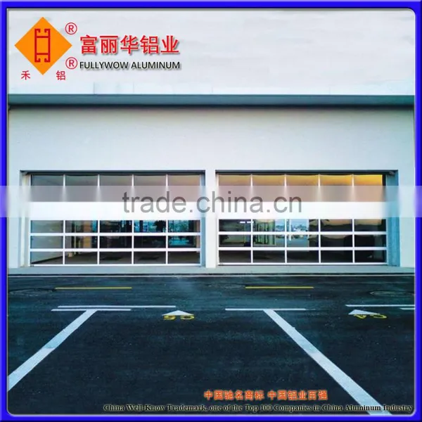 Modern Design Thermal-Break Aluminum Alloy Glass Garage Door with Low Prices