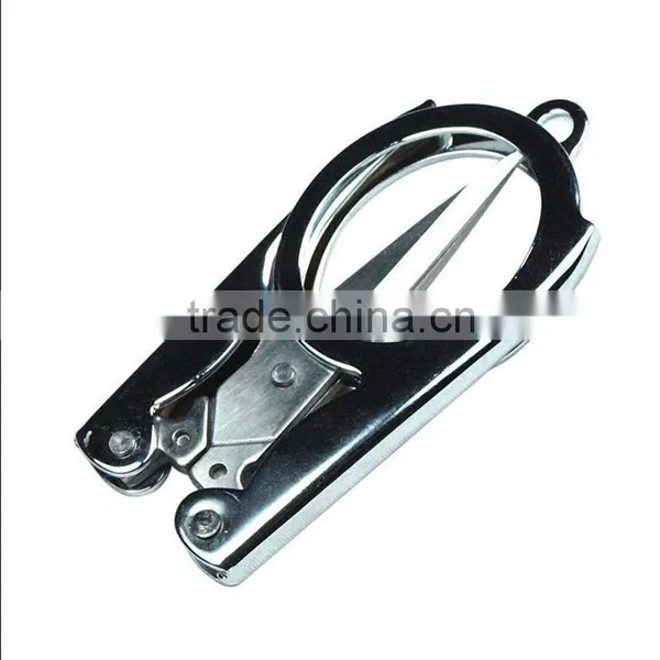 Diamond Spear Hot Sale Home Portable Folding Scissors Mini Folding Foldable Scissors Travel Scissor Color Silver photo-2