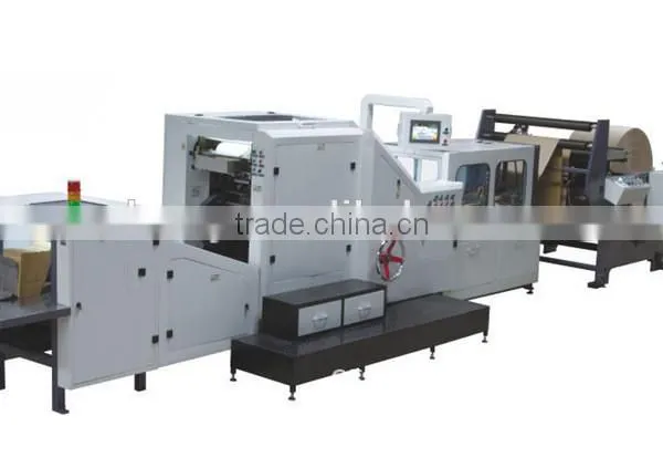 Shopping Carry Paper Bag Making Machine/Automatic Brown Kraft Paper Bag Making Machine/square Bottom Paper Bag Making Machine photo-6