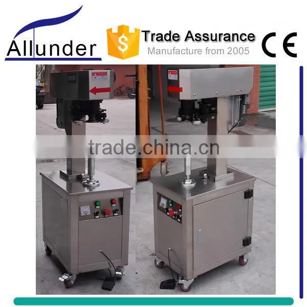 Stainless Steel Semi Automatic Adjustable Can Sealing Machine