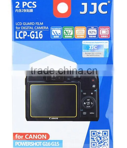 LCD Protector JJC LCP-G16 Guard Film Protector For Camera LCD Screen Protector For Canon