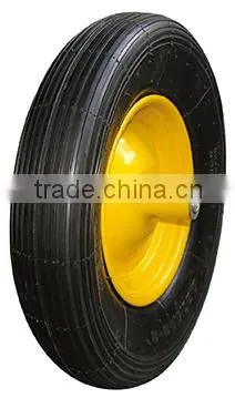 High Quality Wheelbarrow Tire 350 8 4.50/4.00-8 Chrome Wheels Manufacturer photo-3