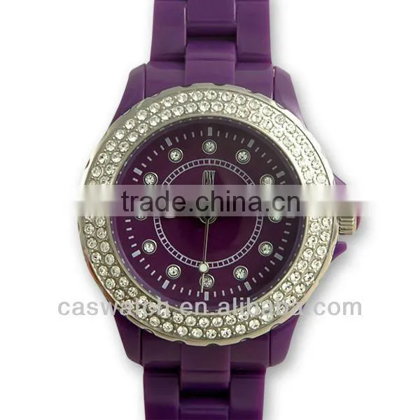 2013 Fashion PVC Case and Band Watch, Plastic Ladies Watch photo-3