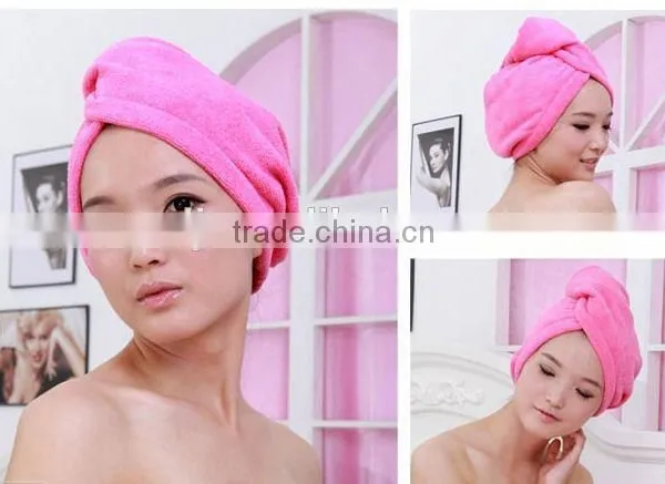 [LJ Towel] Fast Dryer Magic Turban Hair Drying Towel Cap Hat Microfibre For Bath Hair Dryer photo-5