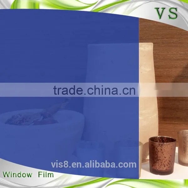 Decorative PET Tranparecy Static Deep Blue Color PET Film photo-2