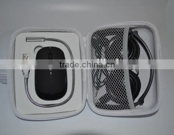 Customize Promotional Wireless Mouse Usb Lamp Headphone Travel Gift Kit photo-6