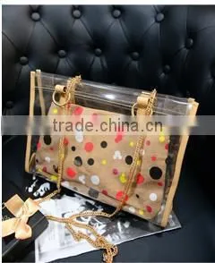 Wholesale Lightweight Cheap Pvc Handbag With Chain photo-2
