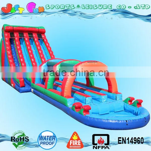 Giant Triple Lines Commercial Colorful Grade Inflatable Water Slide for Sale Quality Choice Supplier's Choice photo-2
