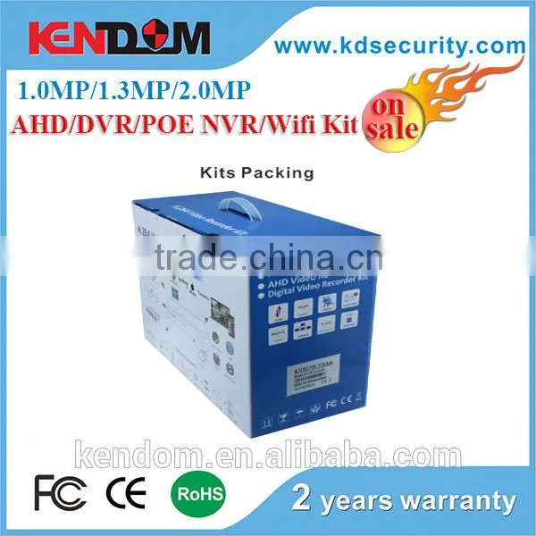 Kendom 4 Channel White Color Bullet Camera Cctv Camera Kit 4ch Cctv Dvr Kit for Home Use photo-6