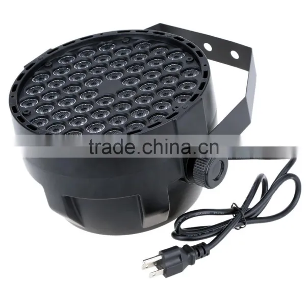 Professional 54W 54LEDs Stage Lighting Auto/Master/Slave/DM512 RGBW LED PAR Light Strobe 8 Channel Party Disco Show AC100 -240V photo-4