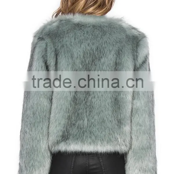 HSFC004 Girls Princess Style Faux Fake Fur Coat photo-3