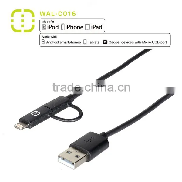 Save 20% Walnut 2 in 1 Charge and Sync Cable With High Quality photo-6