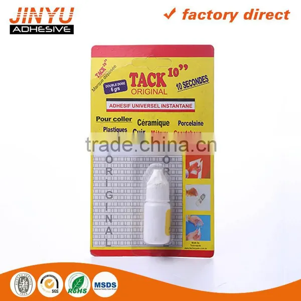 Jinyu Factory Price Wholesale Strong Adhesive High Viscosity Quick Dry Plastic Bottle 5ml Super Glue for Shoes Quality Choice photo-2