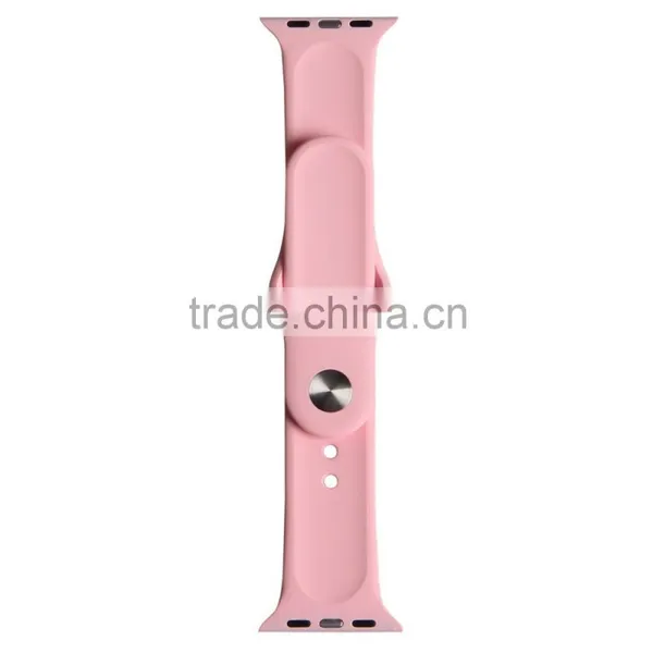 Soft Silicone Replacement Sport Band for Apple Watch, For Apple Watch Rubber Wrist Watch Strap photo-5