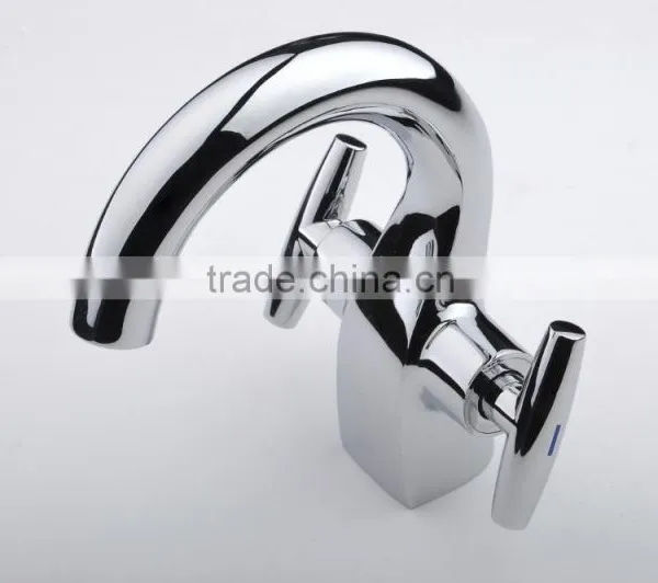 Single Handle Chrome Brass Bathroom Basin Tap Faucets photo-4
