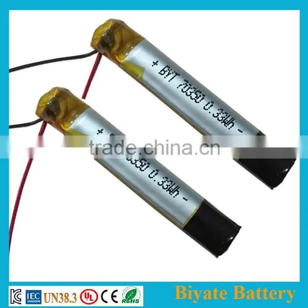 Customized 3.7v 70350 90mAh Round Lithium Polymer Battery for Ecig Quality Choice photo-6