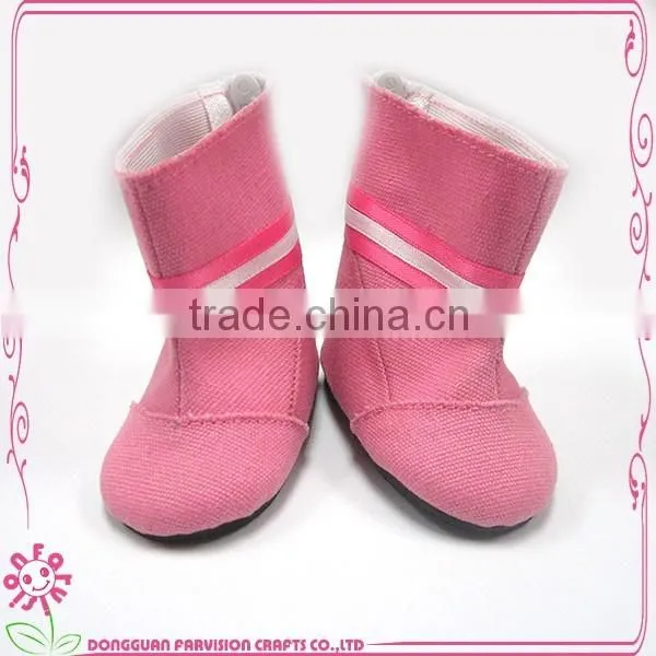 Little Girl Pink Like Doll Boot Shoes photo-4