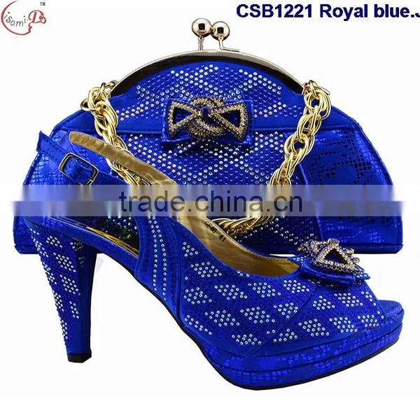 CSB1221 Chowleedee Fasion Latest Fashion Woman Italy Style High Heel Sandal Shoes With Matching Bag photo-4