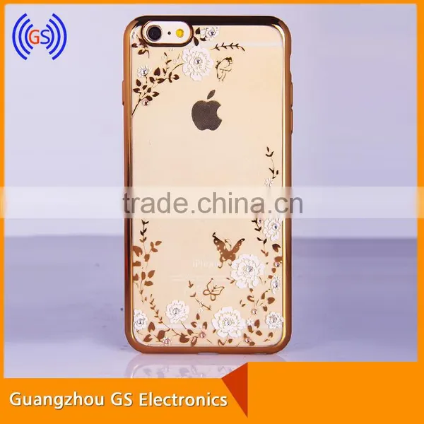 Hot Selling Bling Crystal Luxury Look TPU Bumper Case For Iphone 6,Rhinestone Case For Iphone 6 photo-2