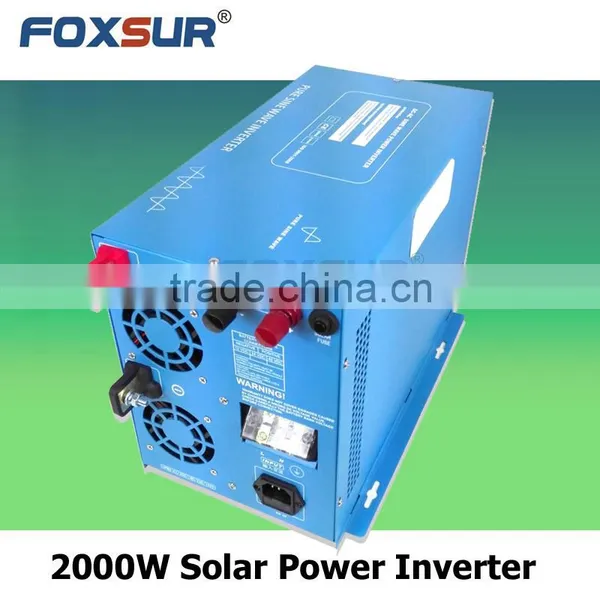 2000W High Efficiency Pure Sine Wave Solar Inverter With PWM Solar Controller Digital Display 12V dc to 230V AC photo-3