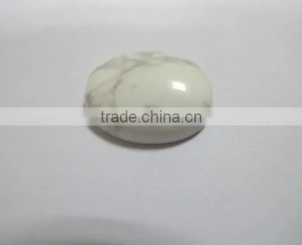 White Howlite 15*20mm Calibrated Oval Cabochon-loose Gemstone and Semi Precious Stone Cabochon Beads for Jewelry Components