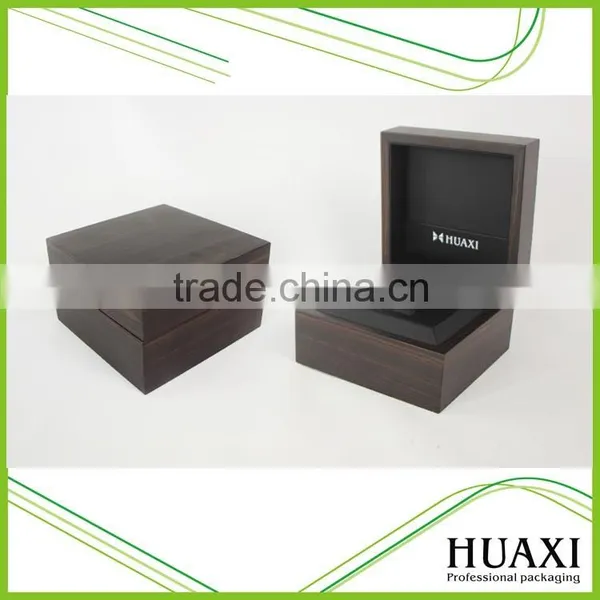 2016 High Quality OEM Custom Black Mens Wooden Watch Box photo-2