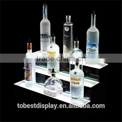 Handmade LED Nighclub Acrylic Liquor Display Case,acrylic Wine Rack,acrylic Wine Bottle Holder Witn Engraving Sign photo-4