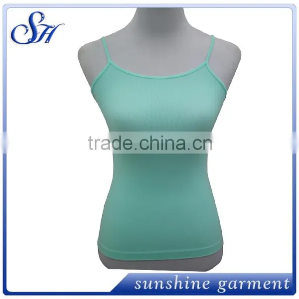Nylon Spandex Seemless Hot Girl Sexy Camisole for Women