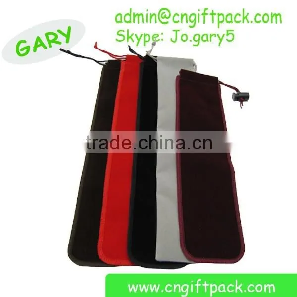Custom Velvet Fabric Pen Gift Drawstring Bag photo-2