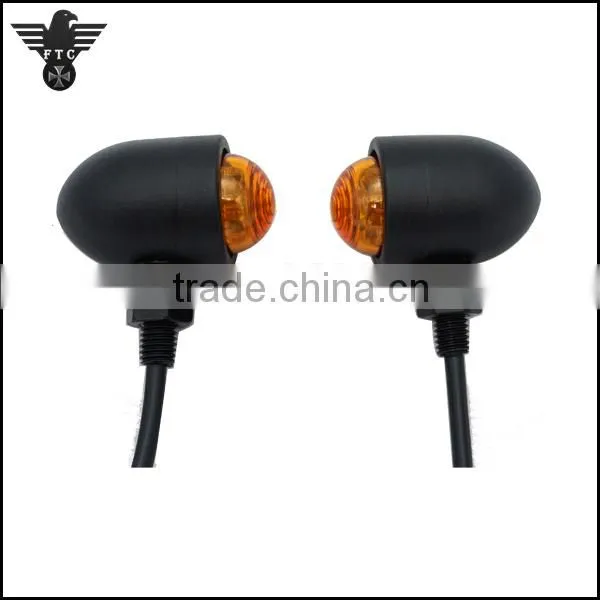 Amber Lens Aluminum Harley Custom Bike LED Indicator Turn Signals Quality Choice photo-3
