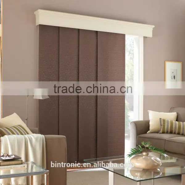 Bintronic Functional Electric Curtain System With 24V Motor And Aluminum Panel Track photo-3