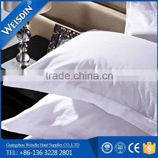 100% Cotton White Striped Wholesale Decorative Pillow Covers for Hotel Bed Linen Wholesale photo-3