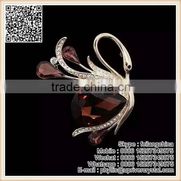 Rhinestone Crystal Wedding Bridal Bouquet Flower Corsage Brooch photo-3