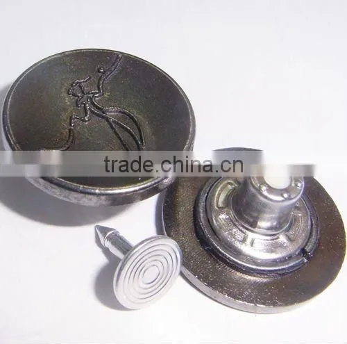 Alloy shank button