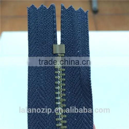 Leather Jacket Metal Zipper for Wholesale Clothing 5# Brass photo-5