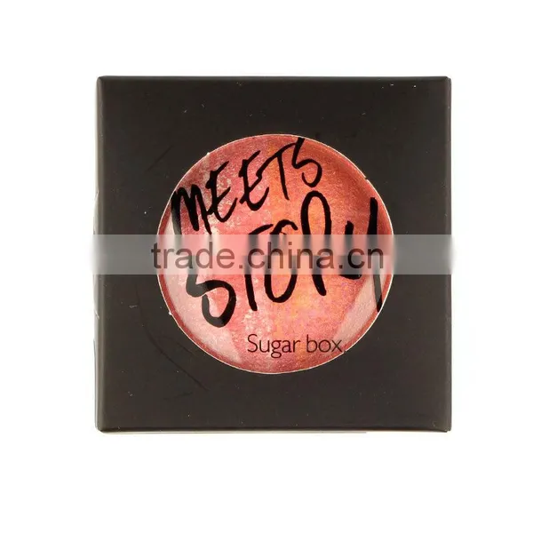 Sugar Box 2color/pcs Natural Face Blush Powder Blusher Palette Makeup With Mirror Brush Blush photo-6