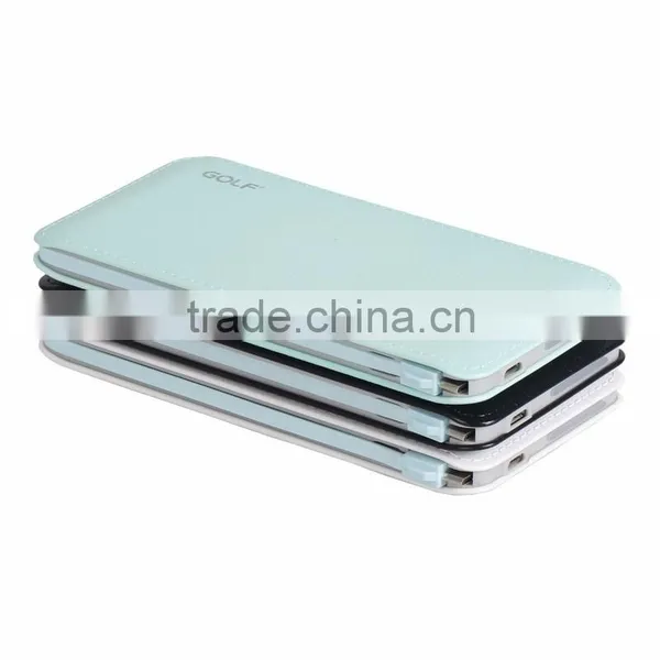 Hot Selling Custom Logo 5000mAh Capacity Portable Power Bank USB Cable 5000mah Power Bank /universal Portable Power Bank photo-2