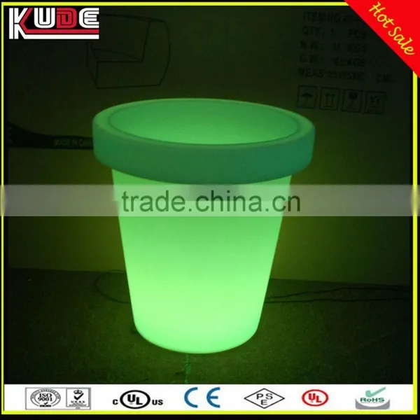 Garden Pot PE Plastic Led Flowerpot for Even Project photo-2