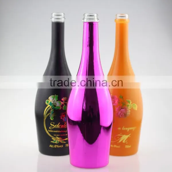 Be Sought After Champagne Frosted Bottles Brand Brandy Bottles 600ml Spary Black Bottle Cork photo-6