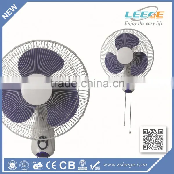 3 Speed ac dc Electric 14" 16" Wall Fan photo-2