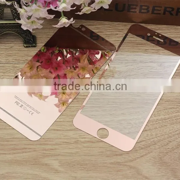 Colorful Tempered Glass Mirror Screen Protector for Iphone6 Plating Mirror Screen Cover photo-3