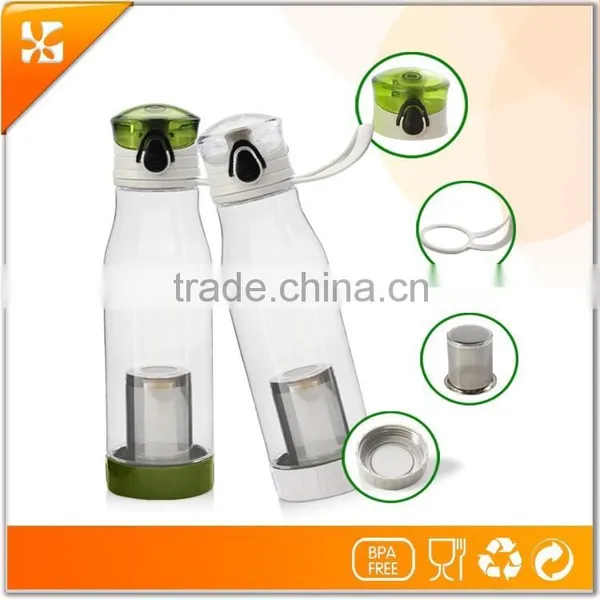 700ml School Plastic Sports Water Bottle With Tea Filter photo-2