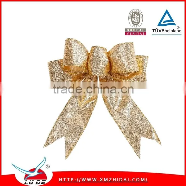 2015 Large Ribbon Christmas Bow,xmas Holiday Decoration Fabric Ribbon Bows photo-5