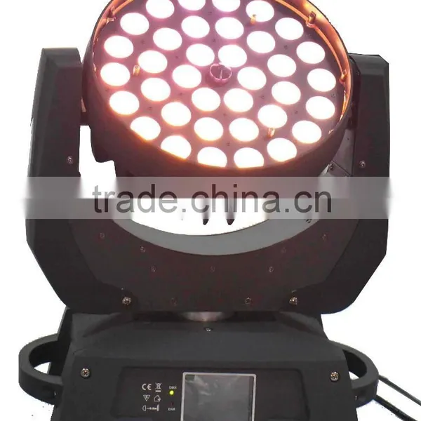 Top 1 36 x 18w RGBWA UV 6in1 Changeable Led Zoom Moving Head Wash Show Light photo-2