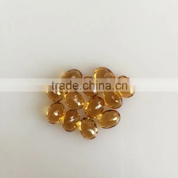 Oval Faceted Cut Natural Citrine Quartz Orange Loose Gemstones photo-3