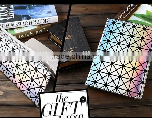 For IPad Mini Sleeve Leather Case Laser Drilling Flip Stand Cover Wallet Case photo-3