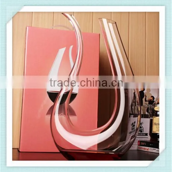 2016 Handmade Crystal Decanter Wine Lead Free Glass Wine Mouth Blowing Decanter for Sale photo-5