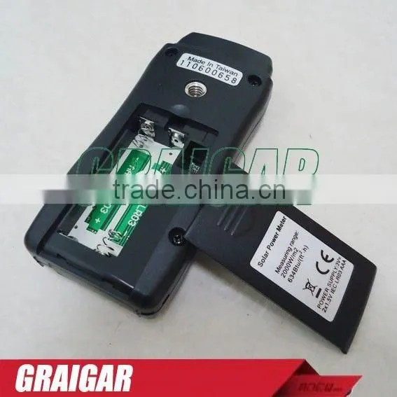 TM-750 Mini Pocket Solar Radiation Power Meter Tester Range 4000W/m2 634Btu TM750 photo-3