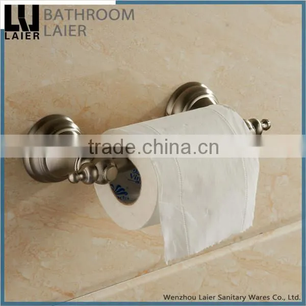 American Style Zinc Alloy Brush Nicked Bathroom Accessories Wall Mounted Toilet Paper Holder photo-2