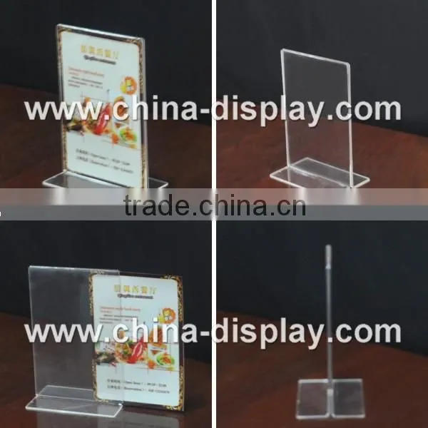 Acrylic Material Double Sided Print Menu Holder Sign Holder photo-2